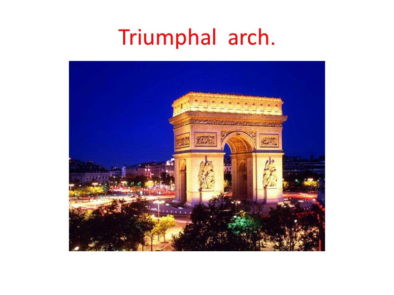 Triumphal  arch.